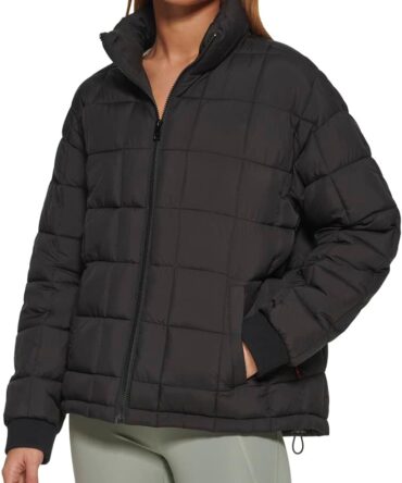 Women Box Quilted Puffer Jacket