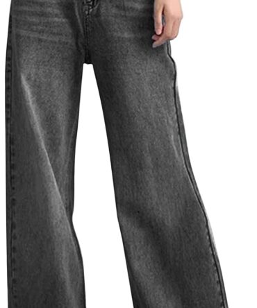 Women Wide Leg Jeans High Waist Baggy Jeans for Women Loose Boyfriends Jeans Denim Pants  90s