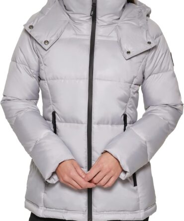 Women Heavy Weight Stand Collar Down Puffer Jacket