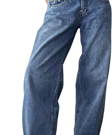 Womens Baggy Jeans Wide Leg Denim Pants Boyfriend Loose Streetwear Trousers Fall Fashion  Outfits