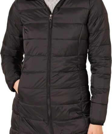 Women Lightweight Water-Resistant Packable Hooded Puffer Coat (Available in Plus Size)